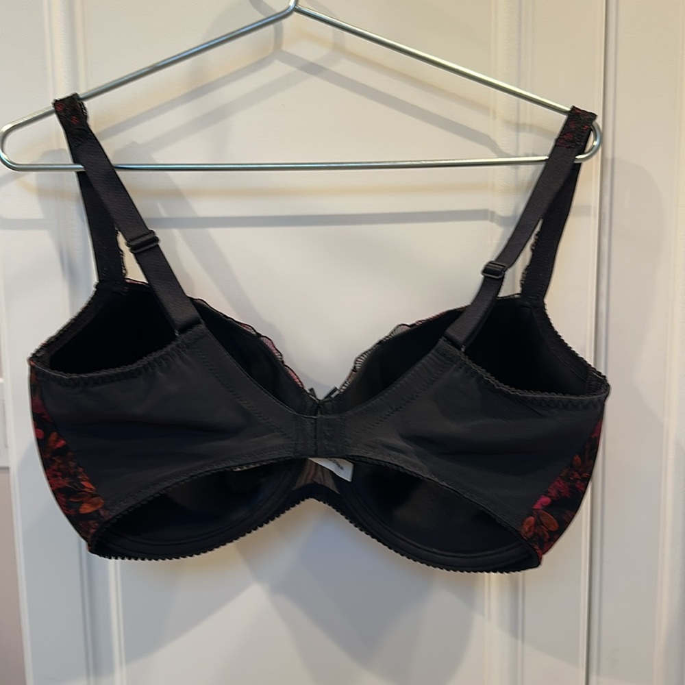 Prima Donna Bra - Black with iridescent flower design - Picture 2 of 8
